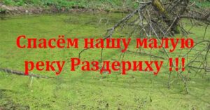 Спасём нашу малую реку Раздериху!