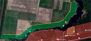 Формирование защитной полосы северного берега реки Раздериха